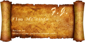 Flas Jácinta névjegykártya